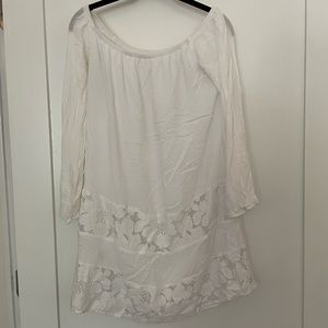 BCBGeneration White off the shoulder casual dress